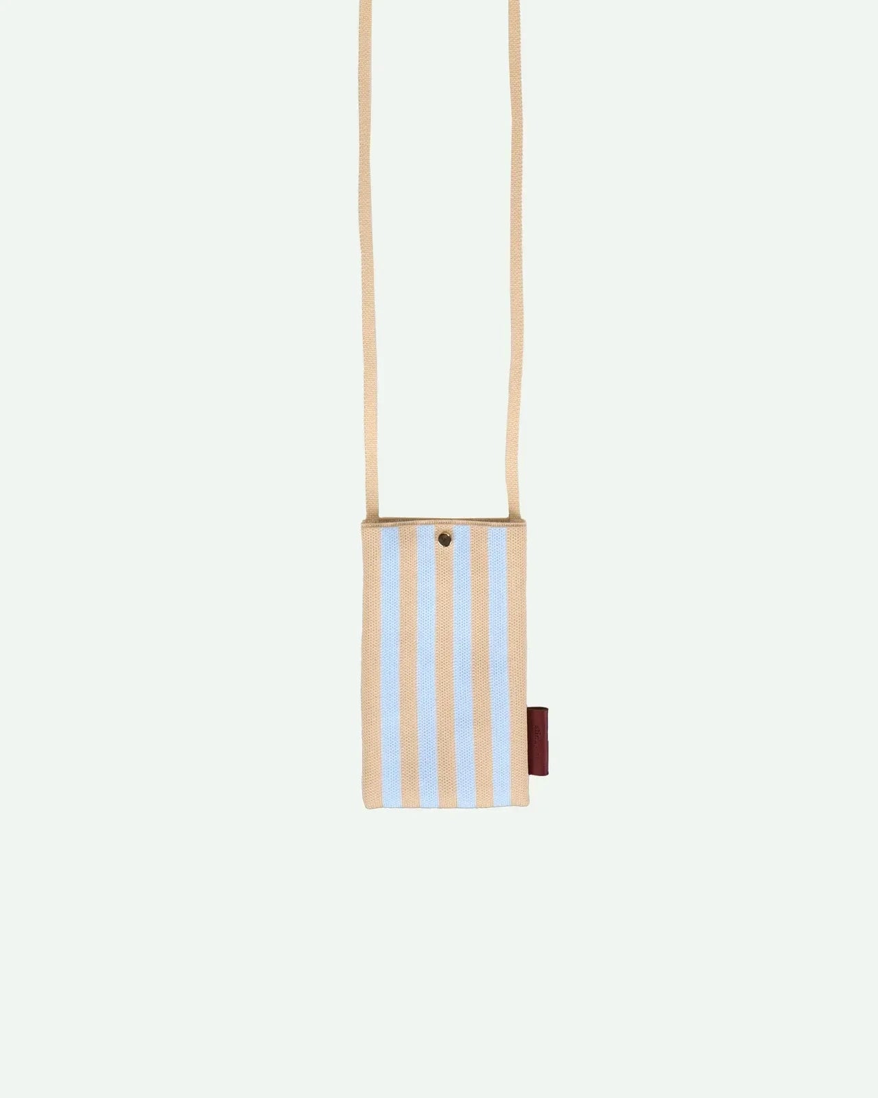 The Sticky Sis Club - KNITTED STRIPES Handytasche • marzipan + sky - Handytasche - ROSA ECK Concept Store
