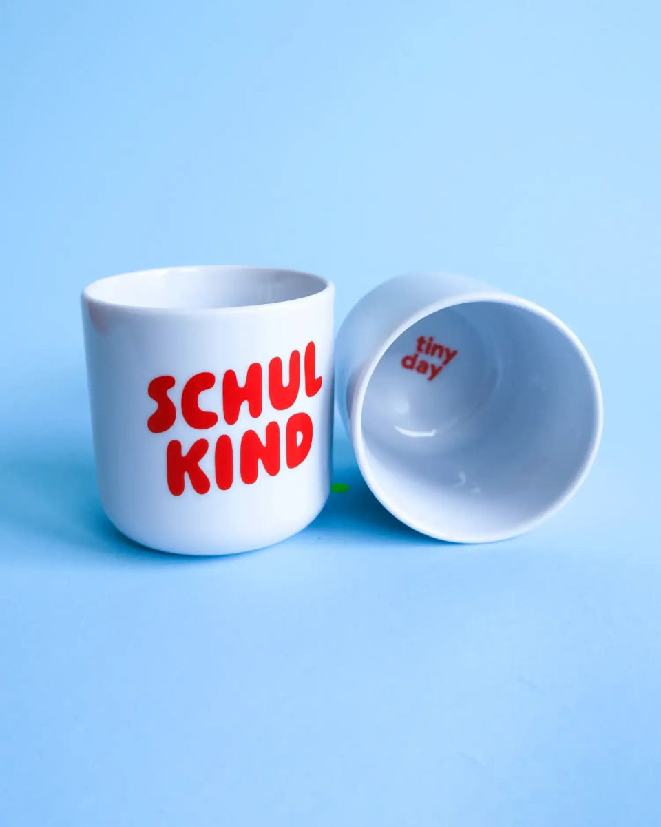 tinyday - SCHULKIND Becher • Rot - Kaffee - und Teetasse - ROSA ECK Concept Store