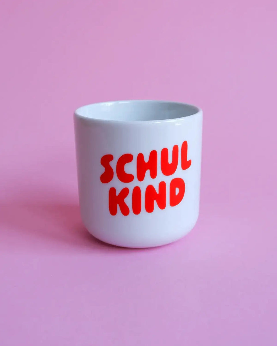 tinyday - SCHULKIND Becher • Rot - Kaffee - und Teetasse - ROSA ECK Concept Store