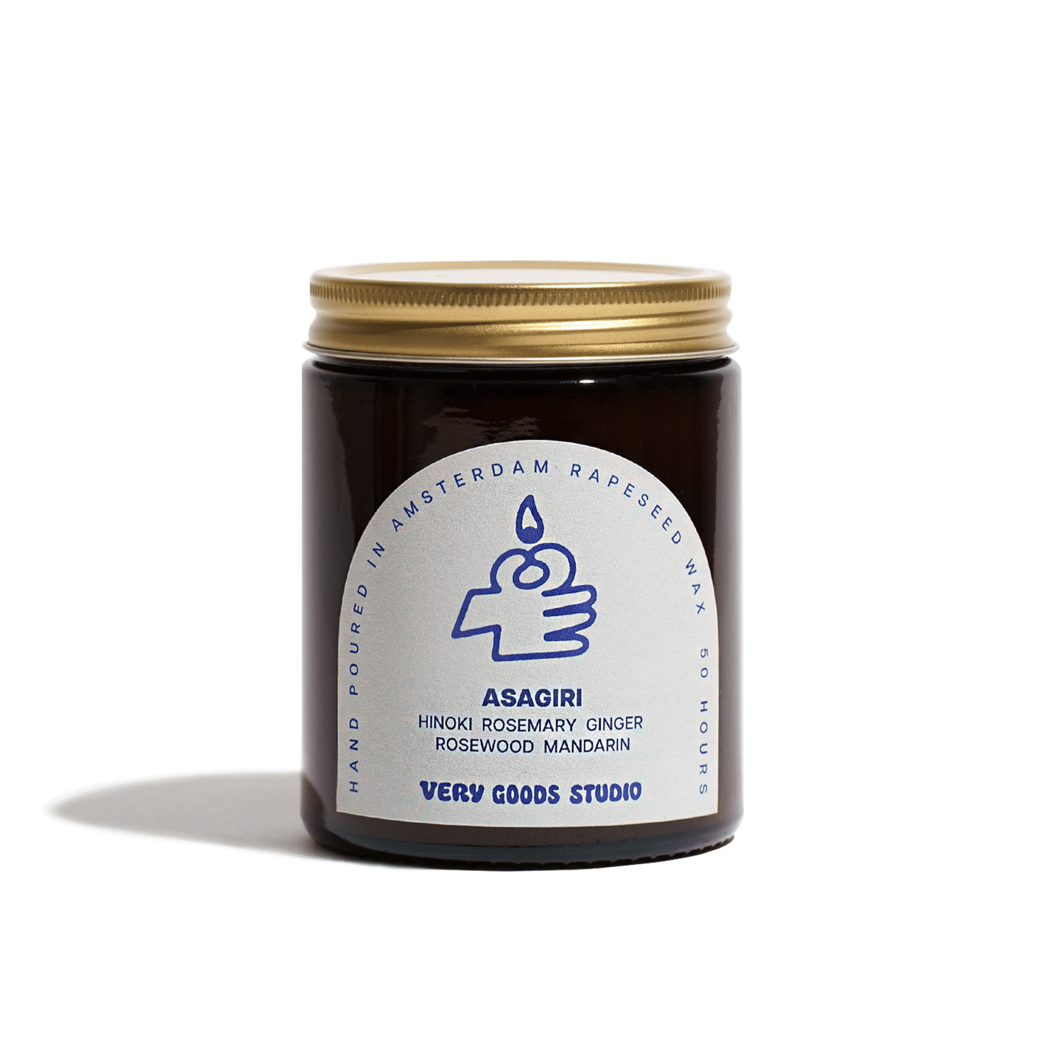 Very Goods Studio - ASAGIRI Große Duftkerze im Glas (170 ml) - Kerze - ROSA ECK Concept Store