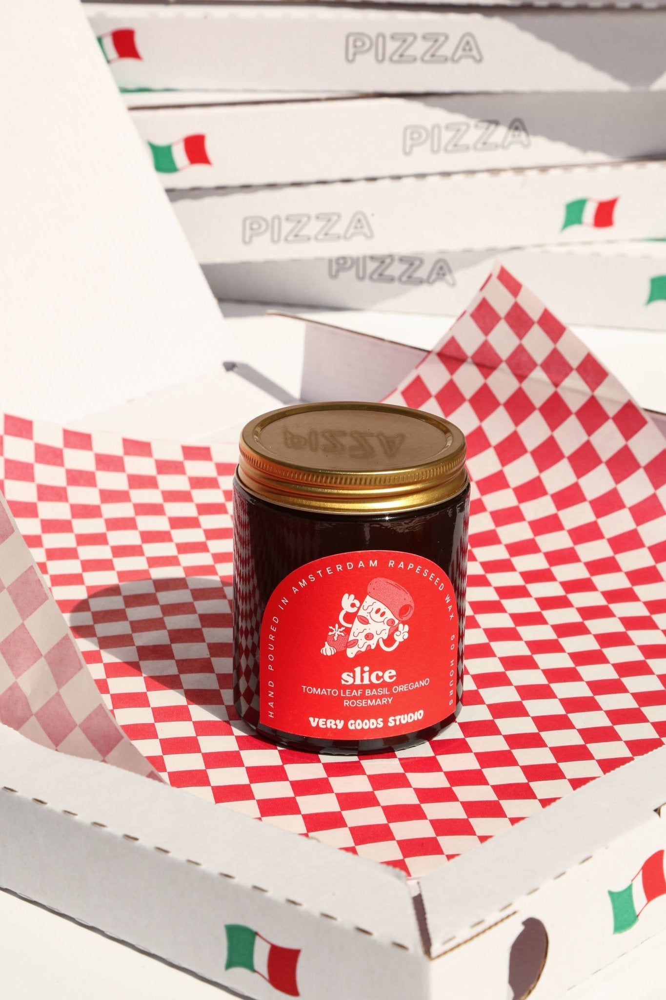 Very Goods Studio - SLICE Große Duftkerze im Glas (170 ml) - Kerze - ROSA ECK Concept Store