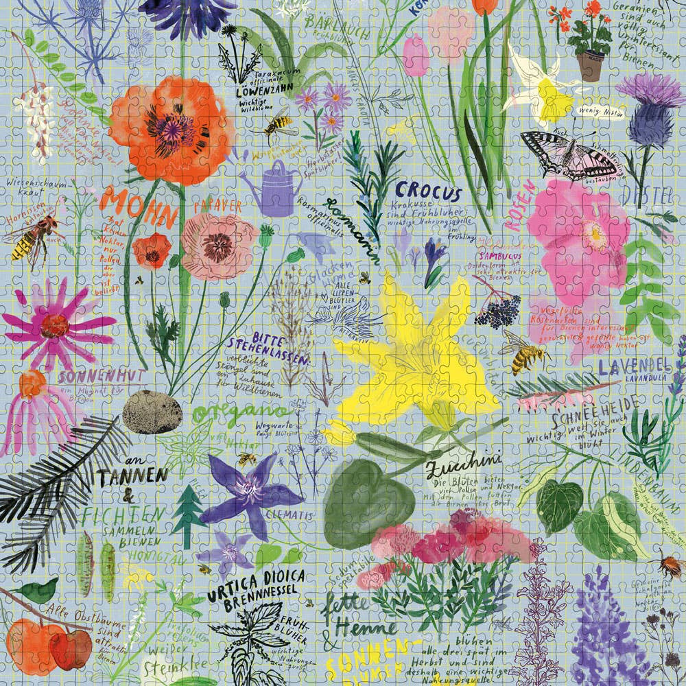 Wonderpieces - BEE FRIENDS Puzzle | Rinah Lang - ROSA ECK - Bienen, ,