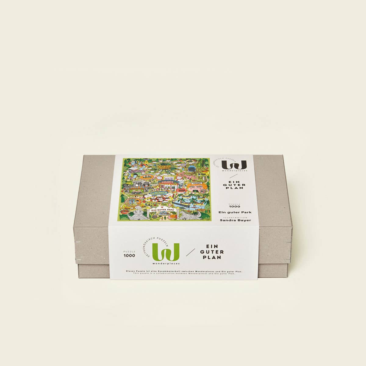 Wonderpieces - EIN GUTER PARK Puzzle | Illustration Sandra Bayer - ROSA ECK - , ,