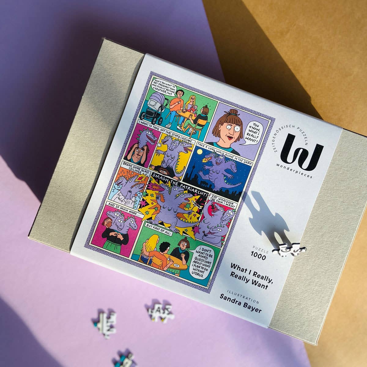 Wonderpieces - WHAT I REALLY, REALLY WANT Puzzle | Sandra Bayer - ROSA ECK - , ,