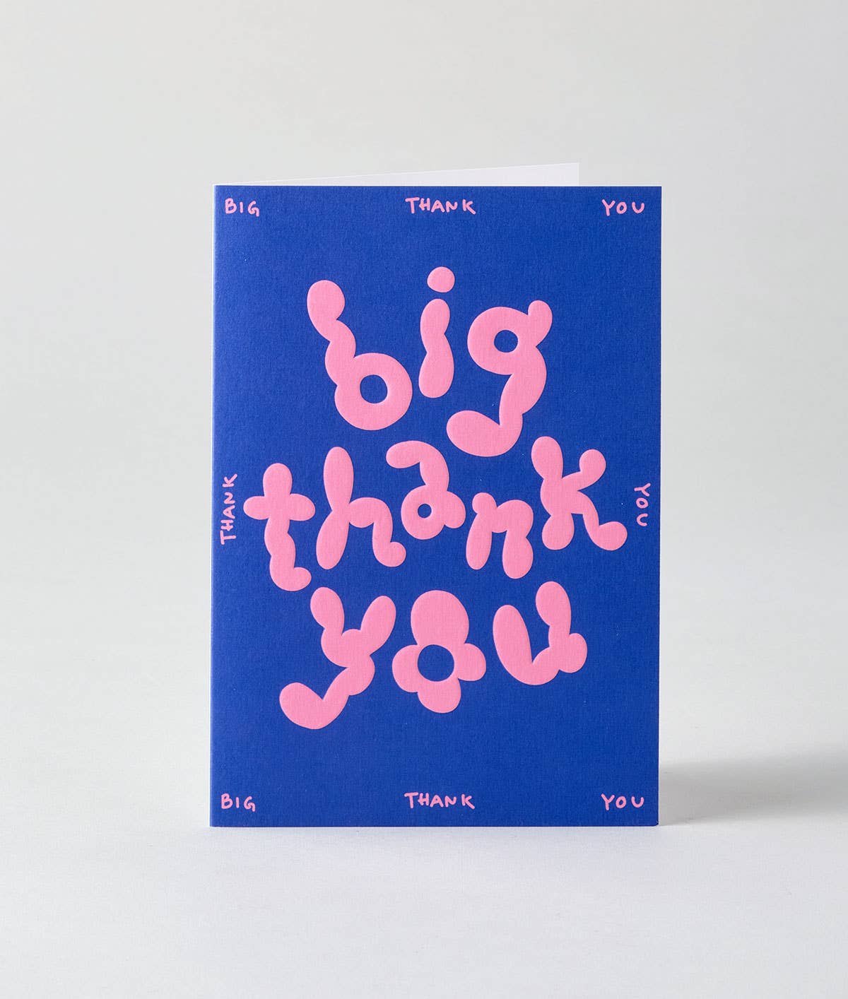 Wrap - BIG THANK YOU Geprägte Grußkarte - Grußkarte - ROSA ECK