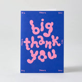 Wrap - BIG THANK YOU Geprägte Grußkarte - Grußkarte - ROSA ECK