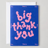 Wrap - BIG THANK YOU Geprägte Grußkarte - Grußkarte - ROSA ECK