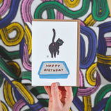 Wrap - BIRTHDAY CAT POOP Geburtstagskarte - Grußkarte - ROSA ECK Concept Store