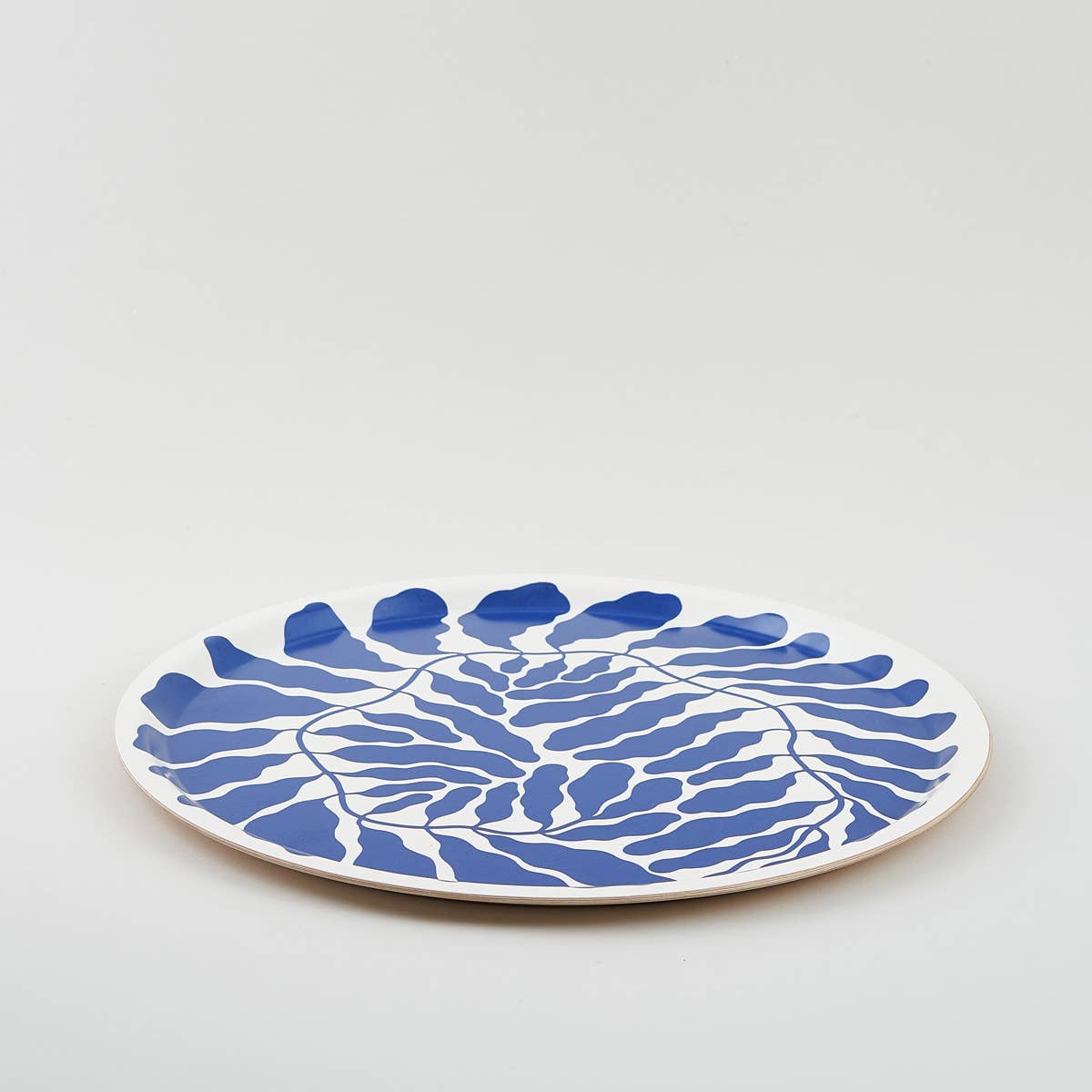 Wrap - BLUE LEAVES Rundes Serviertablett - Serviertablett - ROSA ECK Concept Store