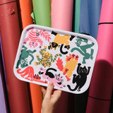 Wrap - CATS Kleines rechteckiges Serviertablett aus Birke - Serviertablett - ROSA ECK