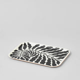 Wrap - Charcoal Leaves Small Rectangle Birch Serving Tray - ROSA ECK Concept Store
