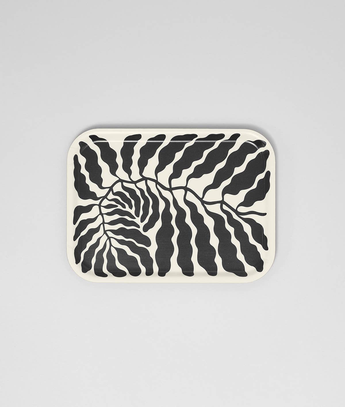 Wrap - Charcoal Leaves Small Rectangle Birch Serving Tray - ROSA ECK Concept Store