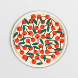 Wrap - Cherries Small Round 12" Birch Serving Tray - ROSA ECK Concept Store