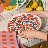 Wrap - Cherries Small Round 12" Birch Serving Tray - ROSA ECK Concept Store