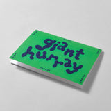 Wrap - GIANT HURRAY Grußkarte mit Prägung - ROSA ECK - 1 - 5 €, Blau, Grün