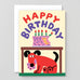 Wrap - HAPPY BIRTHDAY (DOG ATE THE CAKE) Geburtstagskarte - Grußkarte - ROSA ECK Concept Store