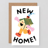 Wrap - HAPPY HOUSE' NEW HOME Grußkarte - Grußkarte - ROSA ECK Concept Store