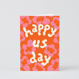 Wrap - HAPPY US DAY Geprägte Grußkarte - Grußkarte - ROSA ECK Concept Store