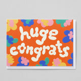 Wrap - HUGE CONGRATS Geprägte Geburtstagskarte - Grußkarte - ROSA ECK Concept Store