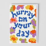 Wrap - HURRAY ON YOUR DAY Geprägte Geburtstagskarte - Grußkarte - ROSA ECK Concept Store