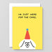 Wrap - I'M JUST HERE FOR THE CAKE Geburtstagskarte - Grußkarte - ROSA ECK Concept Store