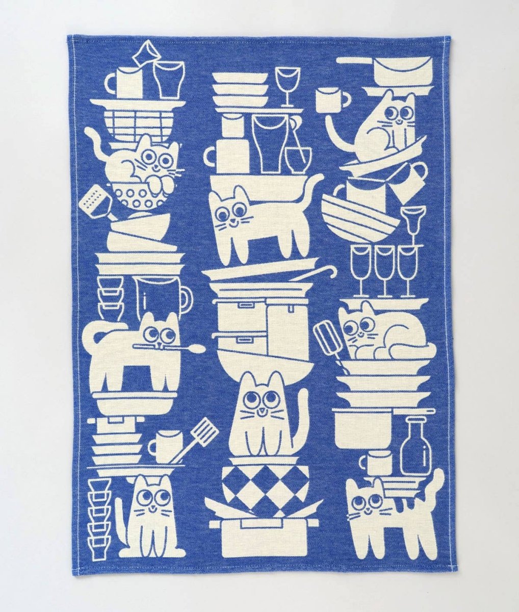Wrap - KITCHEN CATS Geschirrtuch aus Baumwolle - Geschirrtuch - ROSA ECK Concept Store