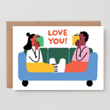 Wrap - LOVE YOU Grußkarte - Grußkarte - ROSA ECK Concept Store