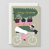 Wrap - MERRY CHRISTMAS BIKER Weihnachtskarte - Grußkarte - ROSA ECK