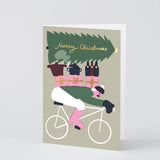 Wrap - MERRY CHRISTMAS BIKER Weihnachtskarte - Grußkarte - ROSA ECK