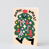 Wrap - MERRY TREE Geprägte Weihnachtskarte - Weihnachtskarte - ROSA ECK