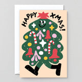 Wrap - MERRY TREE Geprägte Weihnachtskarte - Weihnachtskarte - ROSA ECK