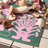 Wrap - MUSHROOMS Geschirrtuch aus Baumwolle - Geschirrtuch - ROSA ECK