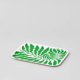 Wrap - SPRING GREEN LEAVES Kleines rechteckiges Serviertablett aus Birke - Serviertablett - ROSA ECK Concept Store