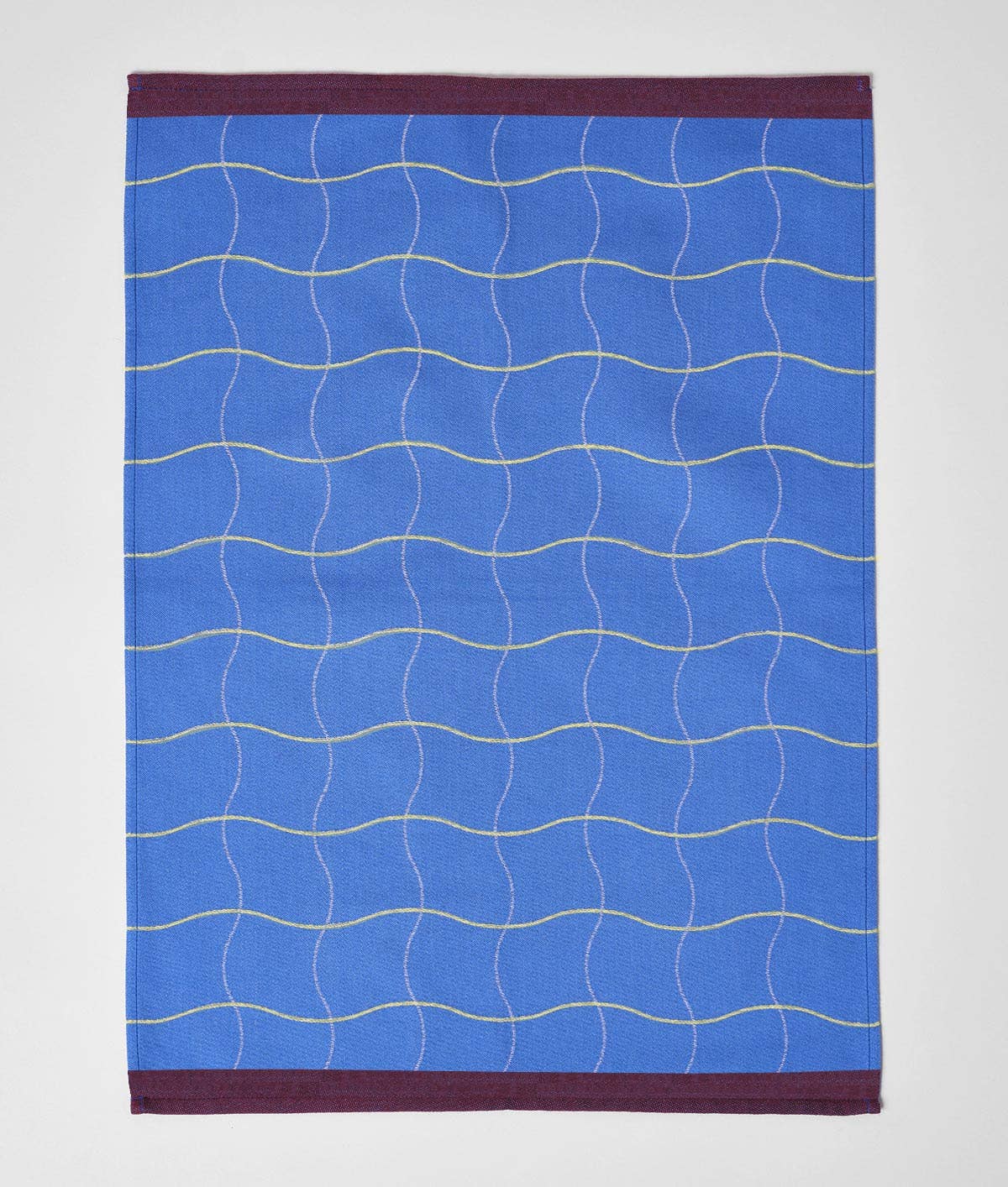 Wrap - WAVE GRID BLUE Geschirrtuch aus Baumwolle - Geschirrtuch - ROSA ECK