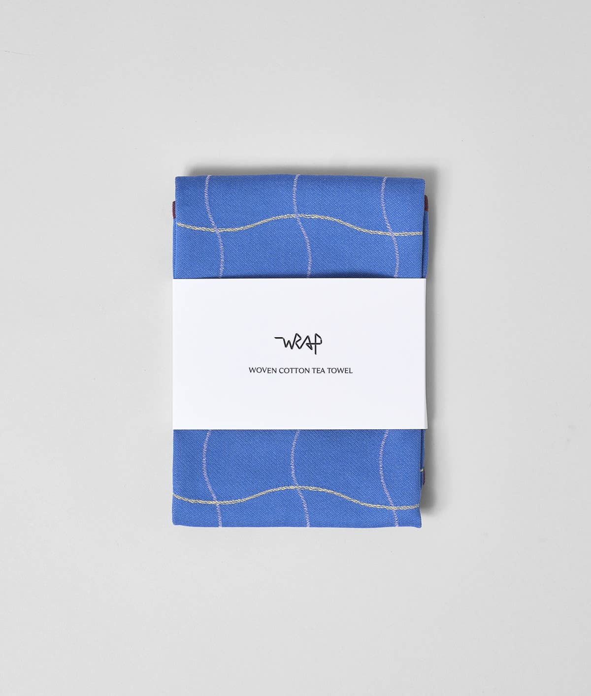 Wrap - WAVE GRID BLUE Geschirrtuch aus Baumwolle - Geschirrtuch - ROSA ECK
