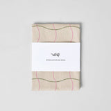 Wrap - WAVE GRID NATURAL Geschirrtuch aus Baumwolle - Geschirrtuch - ROSA ECK