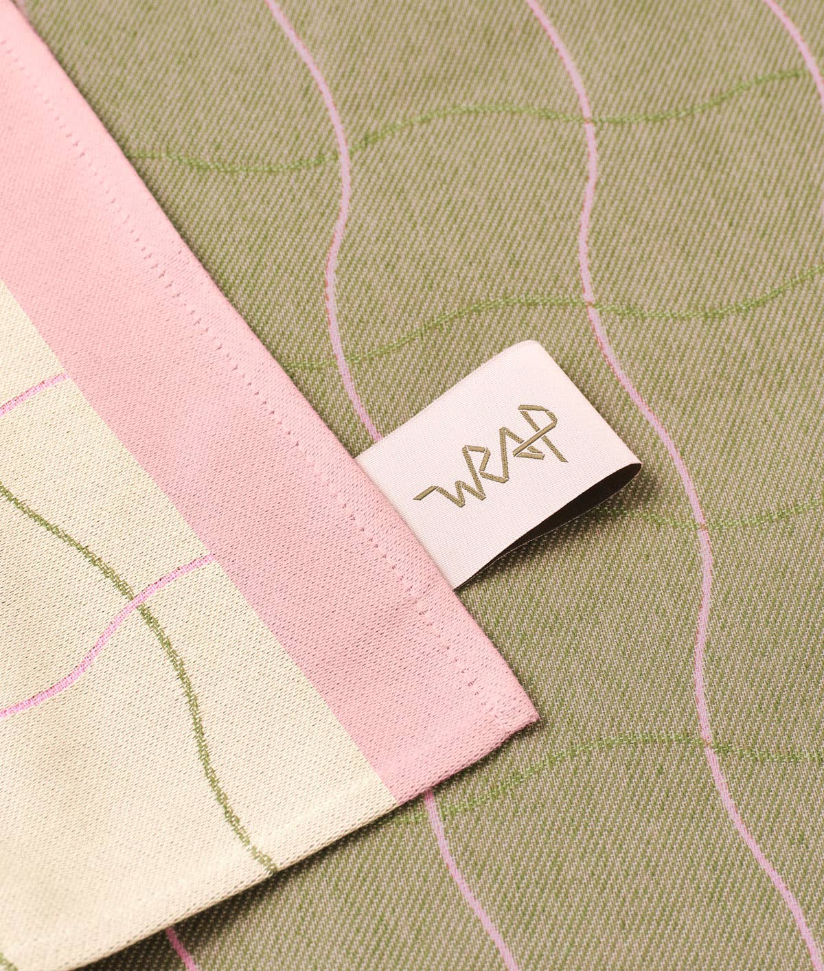 Wrap - WAVE GRID NATURAL Geschirrtuch aus Baumwolle - Geschirrtuch - ROSA ECK