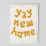 Wrap - YAY NEW HOME Geprägte Grußkarte zum Einzug - Grußkarte - ROSA ECK