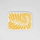 Wrap - YELLOW LEAVES Kleines rechteckiges Serviertablett - Serviertablett - ROSA ECK