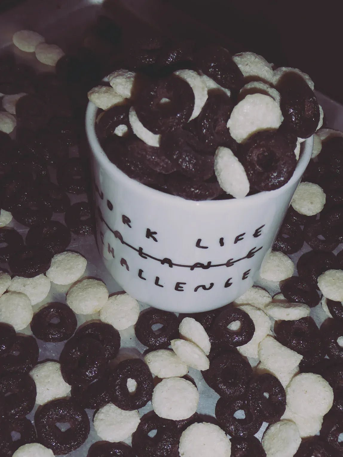 yahya studio - WORK LIFE CHALLENGE Becher aus Porzellan - Kaffee - und Teetasse - ROSA ECK - Cup, ,