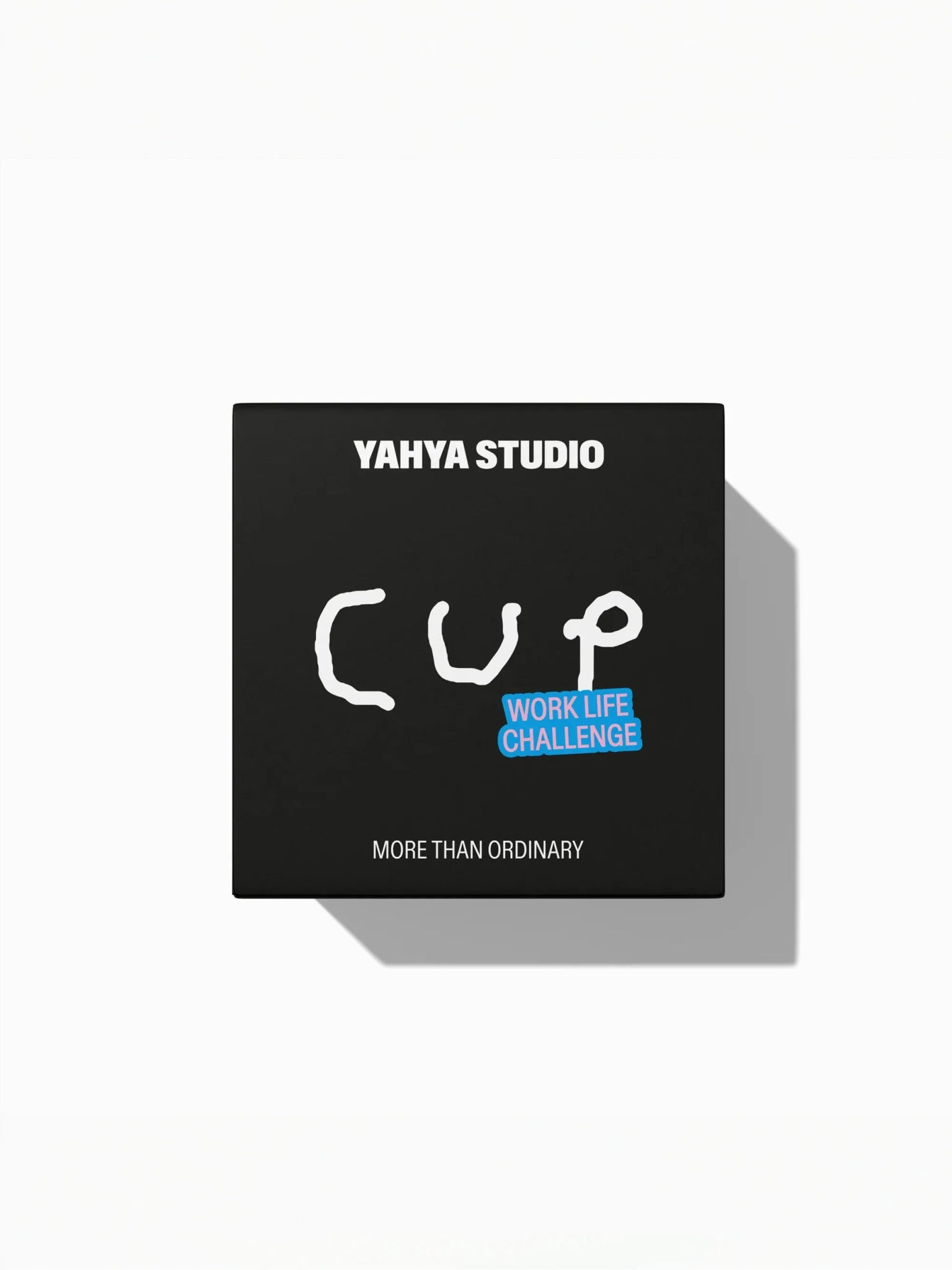 yahya studio - WORK LIFE CHALLENGE Becher aus Porzellan - Kaffee - und Teetasse - ROSA ECK - Cup, ,