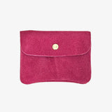 Geldbeutel in Wildleder-Optik • Fuchsia