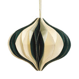 Weihnachtsdeko aus Papier • Zwiebel Grün