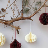 Weihnachtsdeko aus Papier • Zwiebel Braun