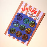 DIY Glückslos Rubbelkarte • Glitzer