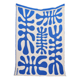 KLEKKS NO. 37 Leichte Baumwolldecke • Blau