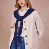 Kapuzenschal • Navy Blau