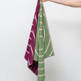 Wende-Badetuch • Sage / Plum