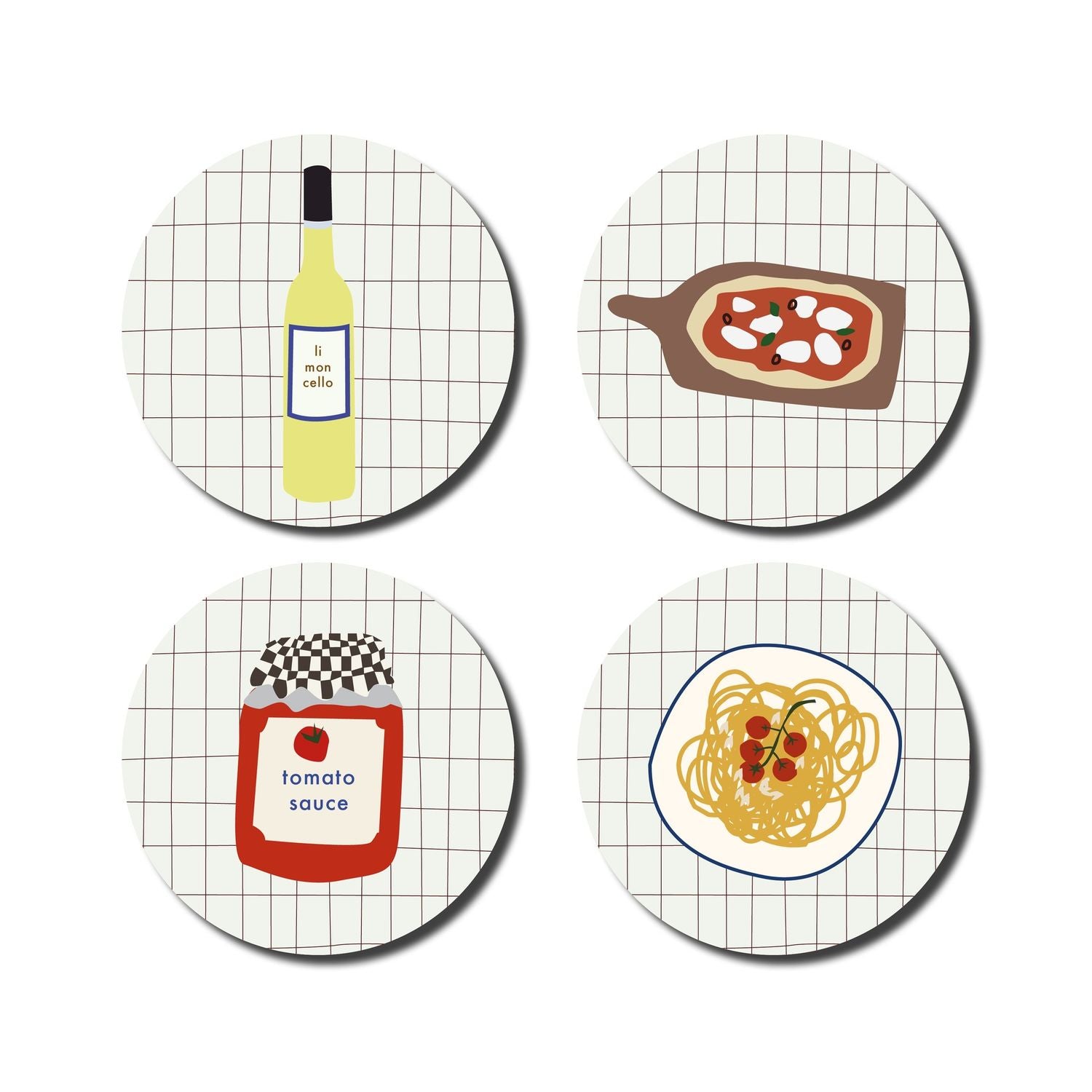 Untersetzer (4er-Set) • Italien – De Lange Tafel