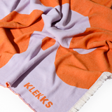 KLEKKS NO. 8 Leichte Baumwolldecke • Orange